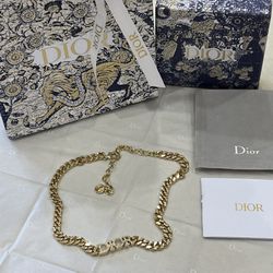 Silver Christian Dior Chocker 