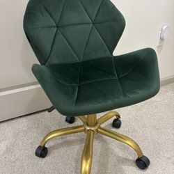 Green Velvet Office Chair