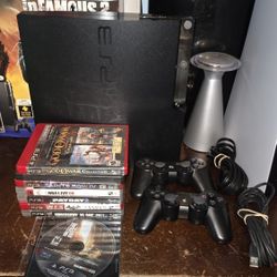 PS3 Slim Bundle With 8 Games