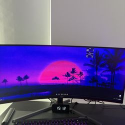AOC 34” WQHD Curved 165Hz Ultrawide Monitor