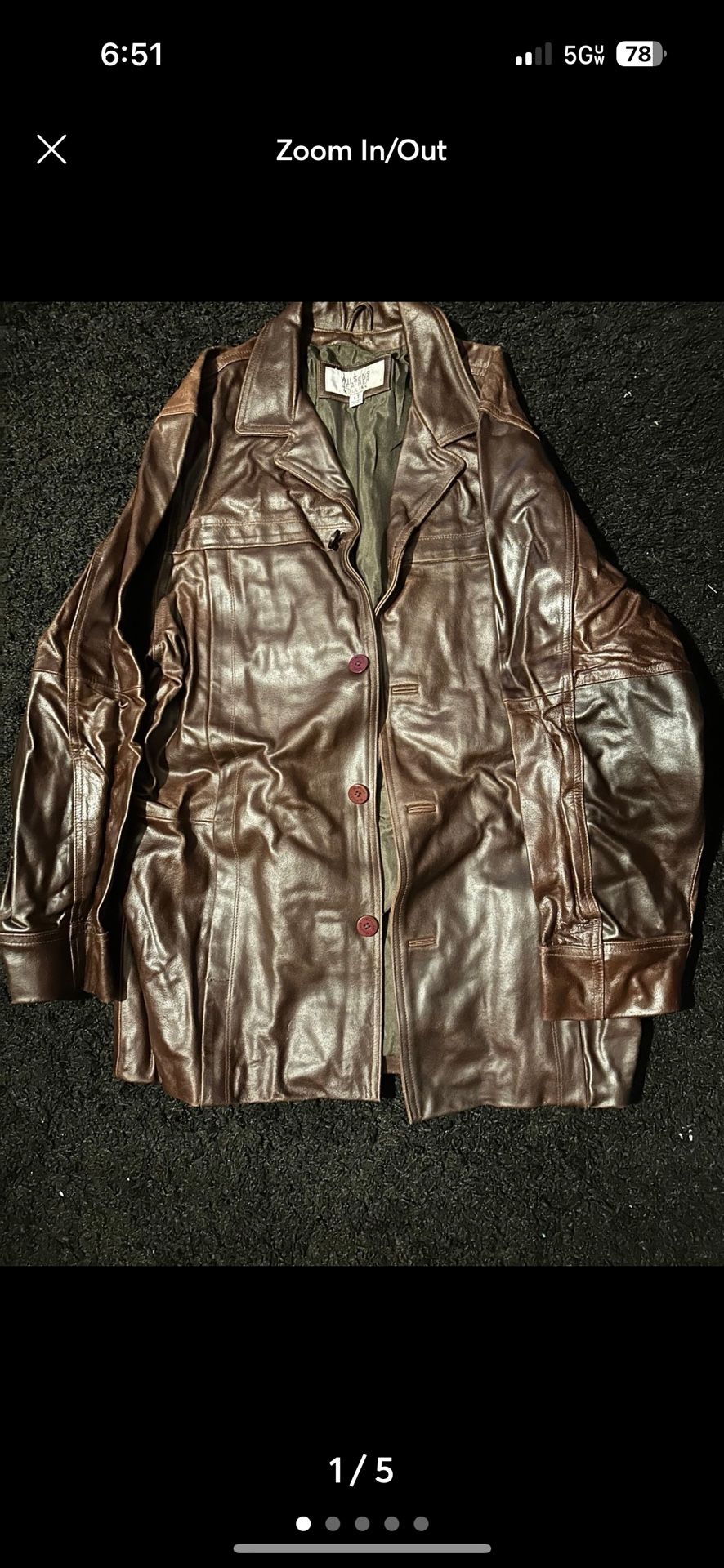 M.Julian Trench Leather Jacket