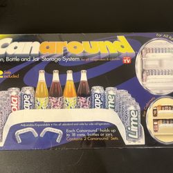 Can Around: Can, Bottle, And Jar Storage System - As Seen On TV - New Sealed