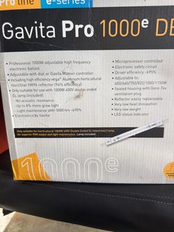 Gavita Pro 1000 grow lights