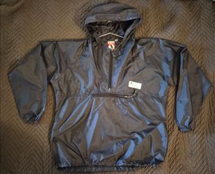90's Disney Navy Blue Pullover Windbreaker Packable  Jacket