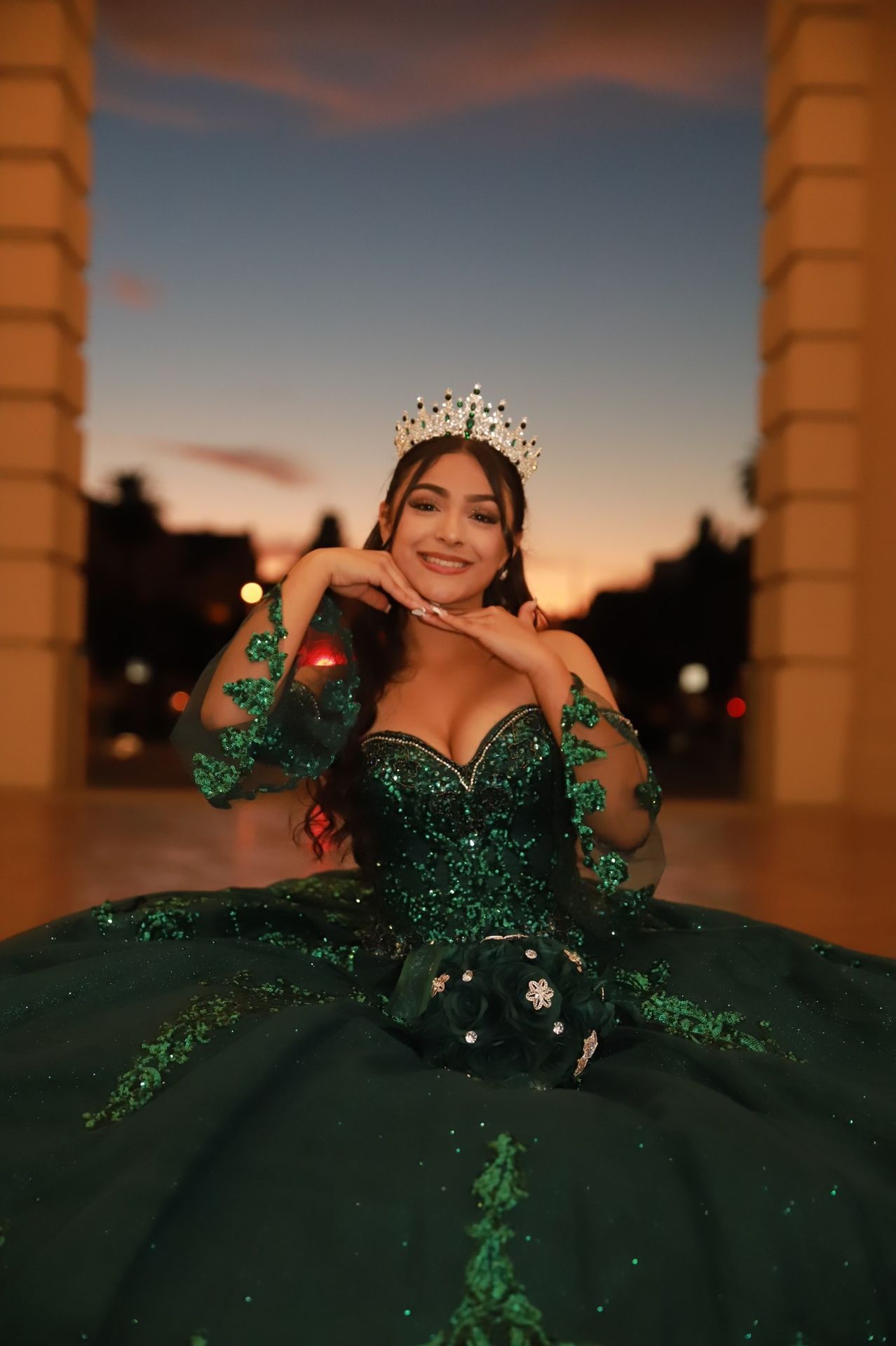 Emerald Green Quince Dress Emerald Green Quince Dress