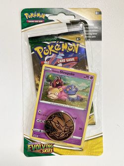 pokemon evolving skies blister pack galarian slowpoke