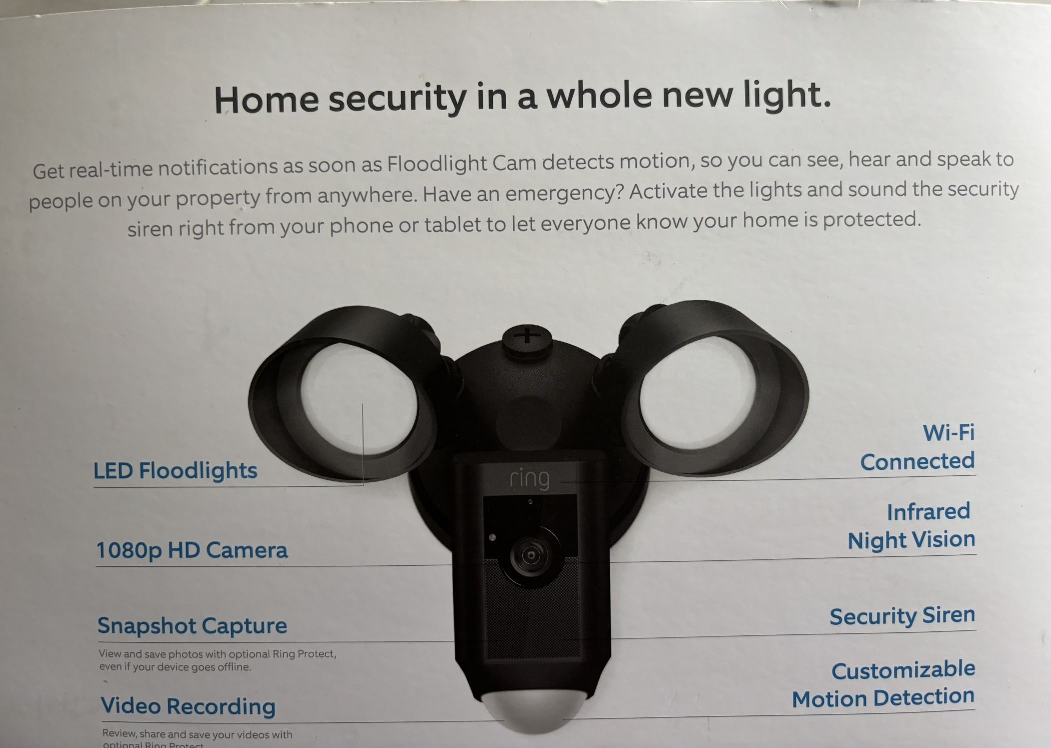 Ring FloodLight Cam New $120