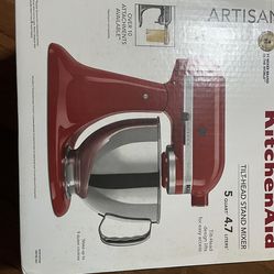 KitchenAid Artisan Series 5 Quart Tilt Head Stand Mixer, KSM150PS,Empire Red