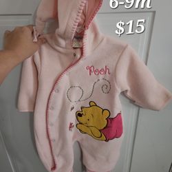 Vintage Winnie The Pooh Baby Snowsuit 