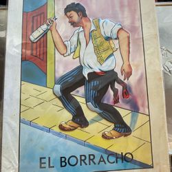 El Borracho LOTERIA SIGN