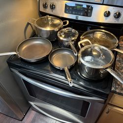 William Sonoma Scanpan Non-Stick Cookware (10-piece set) + Grill Pan