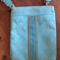 Coach Teal Crossbody Bag 
