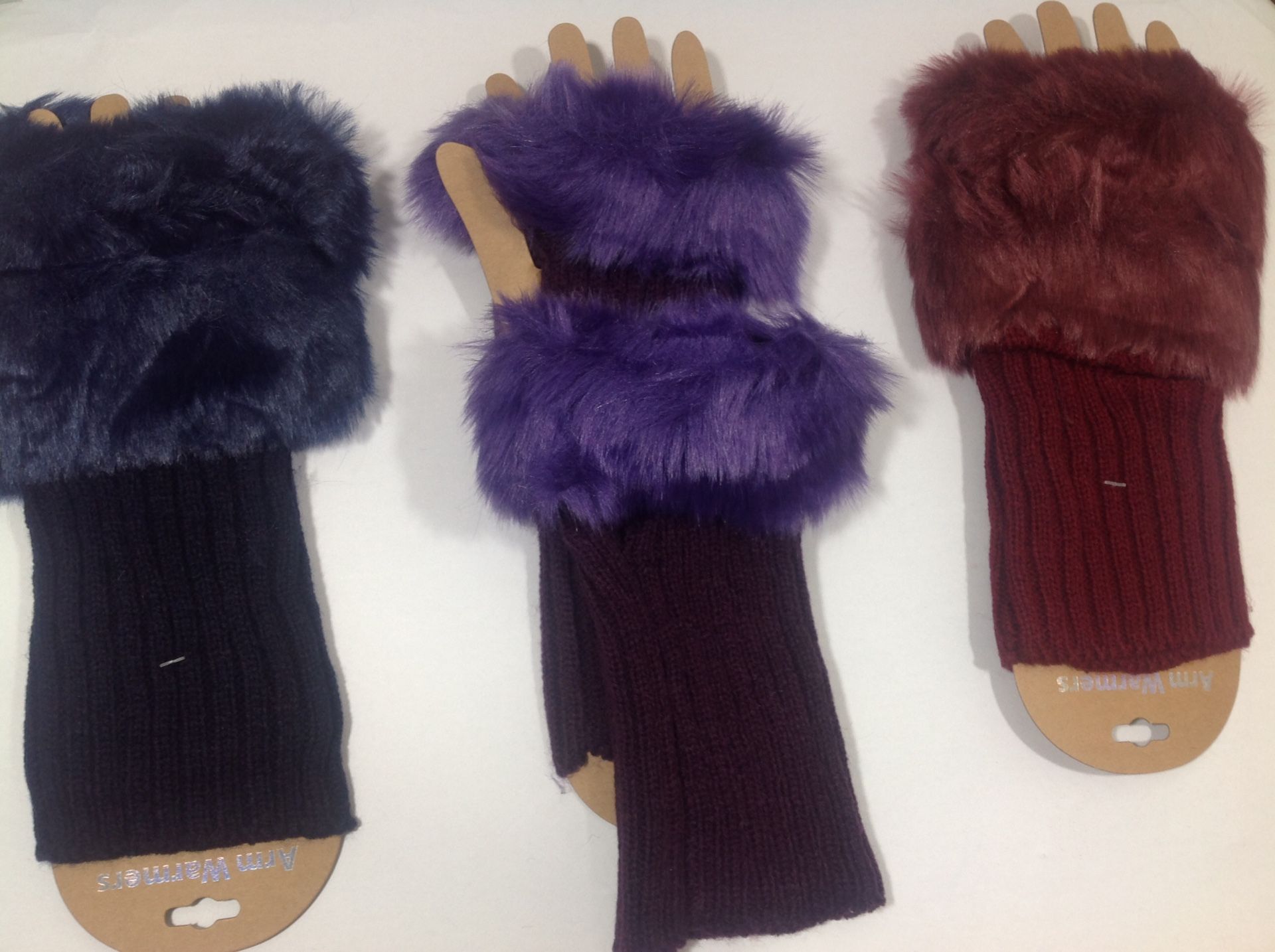 Plush hand winter gloves warmers for girls