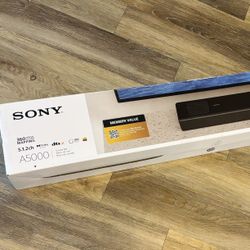 Sony (HT A5000) 8K & 4K Soundbar Home Theater - 360 Spatial 3D Audio, Wi-Fi, Bluetooth, Chromecast,  Wifi 