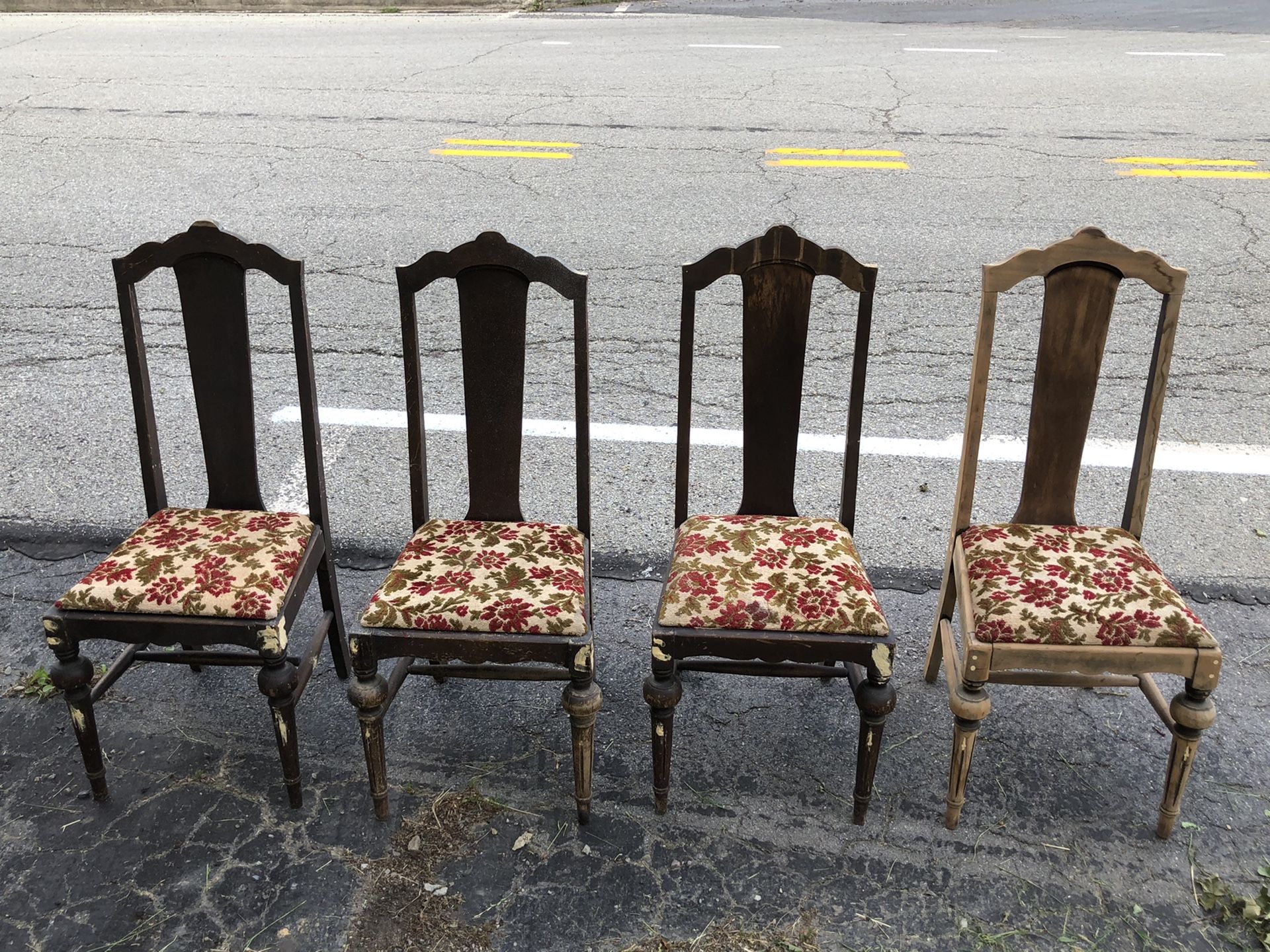 Antique chairs - solid wood