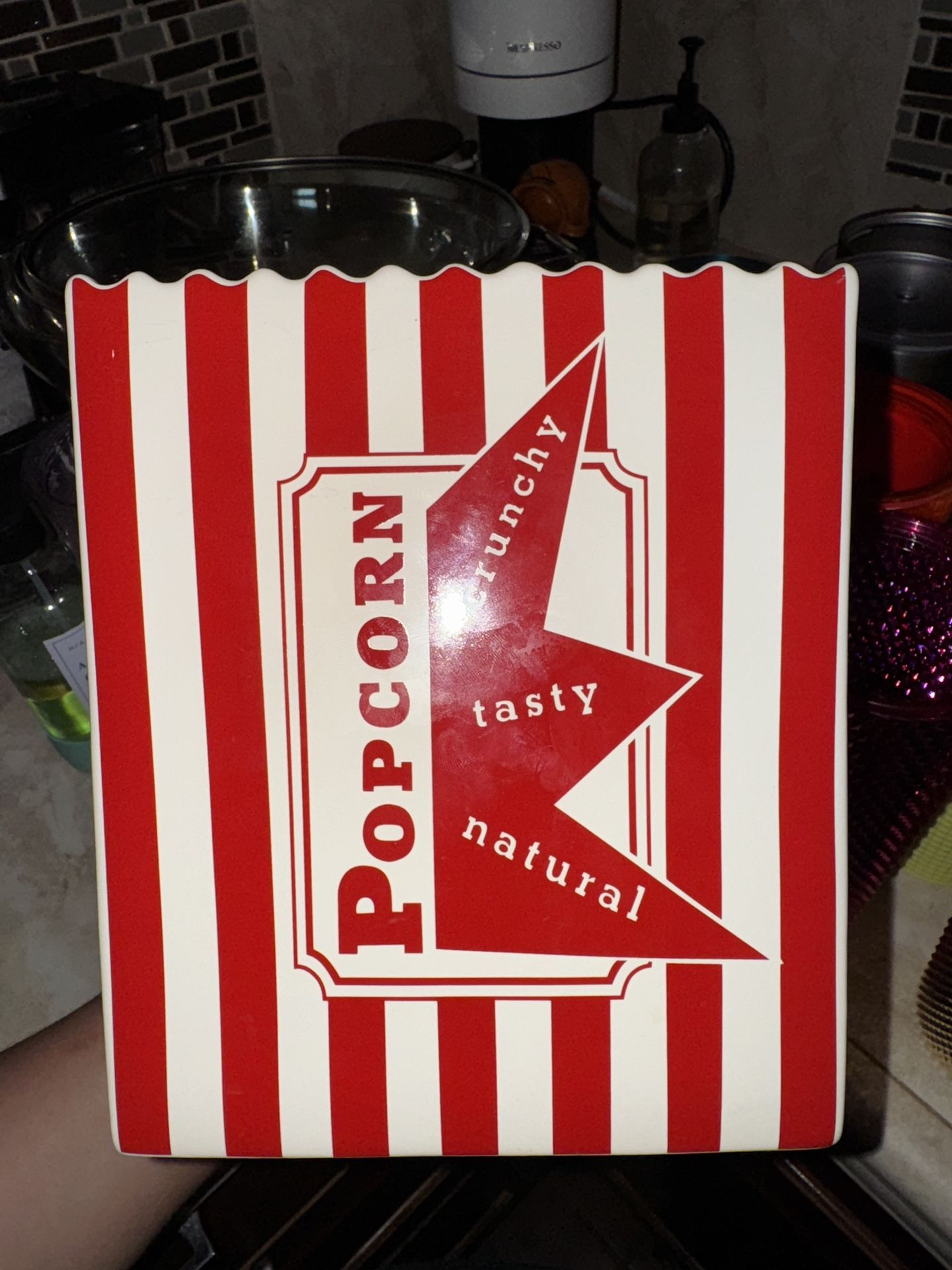 Ceramic Popcorn Holder / Williams Sonoma