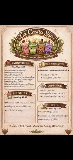 Boba drinks