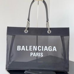 Balenciaga Logo Tote Bag