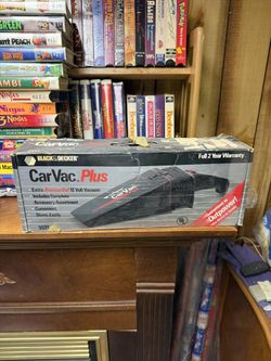Vintage Black & Decker CarVac Plus 9511 – 12V Car Vacuum (With Box & Manual)