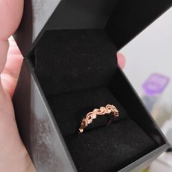 Rose Gold Diamond Accent Band