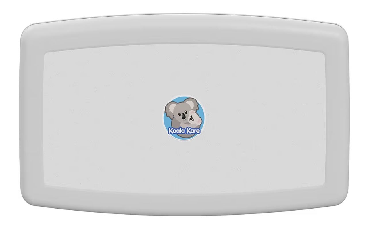 Koala Kare Surface-Mounted Horizontal Baby Changing Station, Model KB300-05 (White Granite)