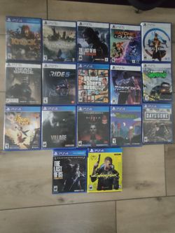 PS4 PS5 game disc sale or exchange
to exchange or purchase you will need to come to Encino
price 30 dollars for 1 disc