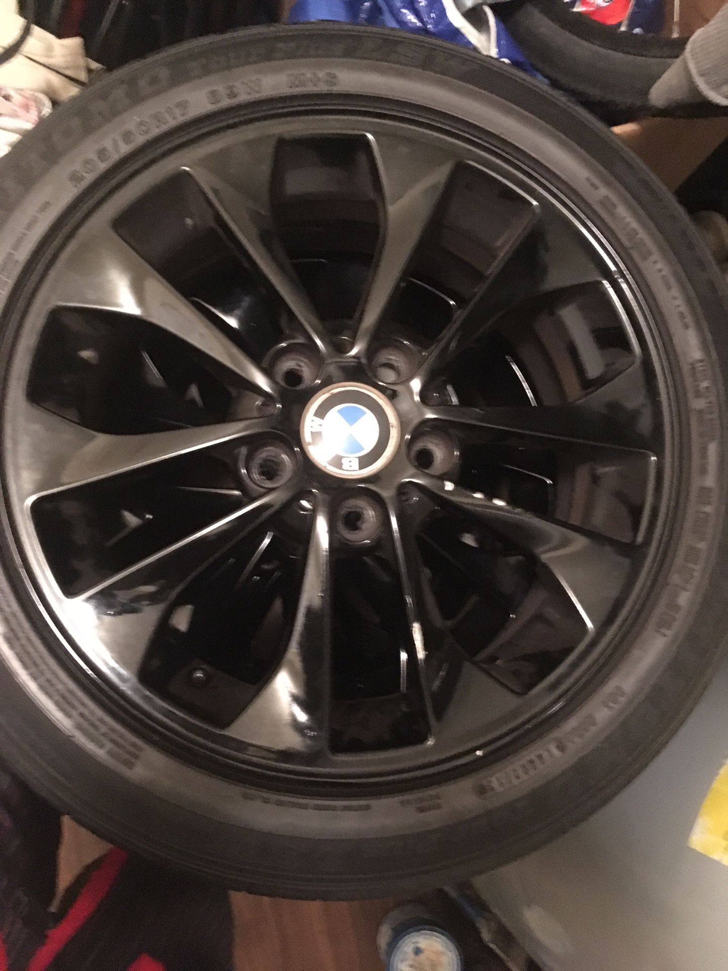 Black bmw wheels and tires