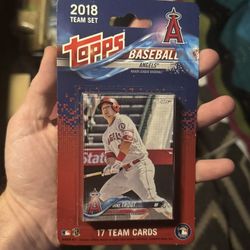2018 Topps Team Set- Angels **Shohei Othani Rookie—batting**