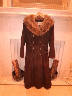 Womens Suade and Fur Coat, Ropa De Mujer, Womens Clothing