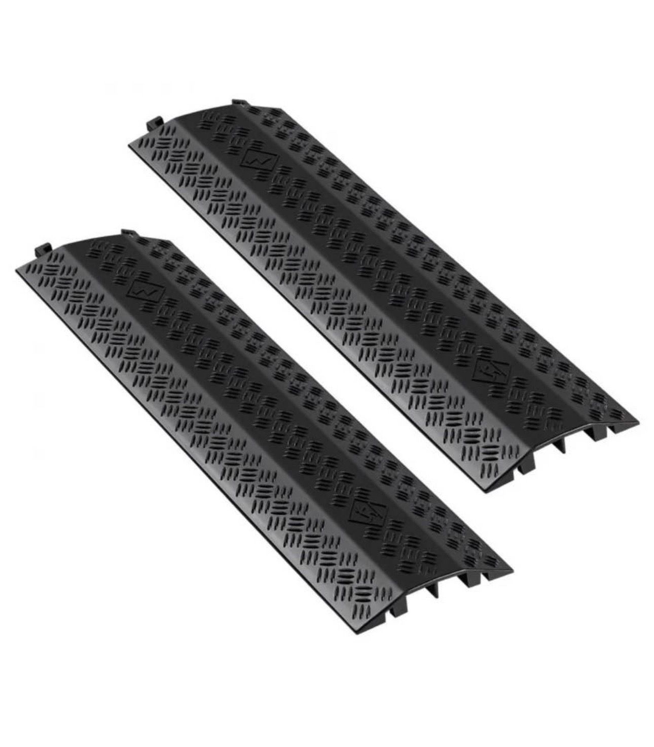 Vevor Heavy Duty Dual Channel Cable Protector Ramps 2-Pack