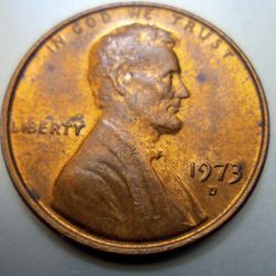 (17) 1973 D Lincoln Cents Lrg FG