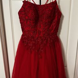 Cherry red prom/home coming dress 