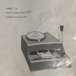 Embosser PVC Code Printer