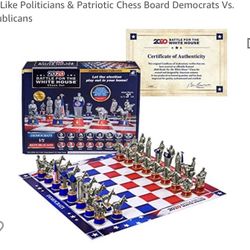 2020 Battle For The White House Chess Set