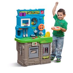 Step2 Teenage Mutant Ninja Turtle Pizza Kitchen Features A Man Hole Cover View Of The City