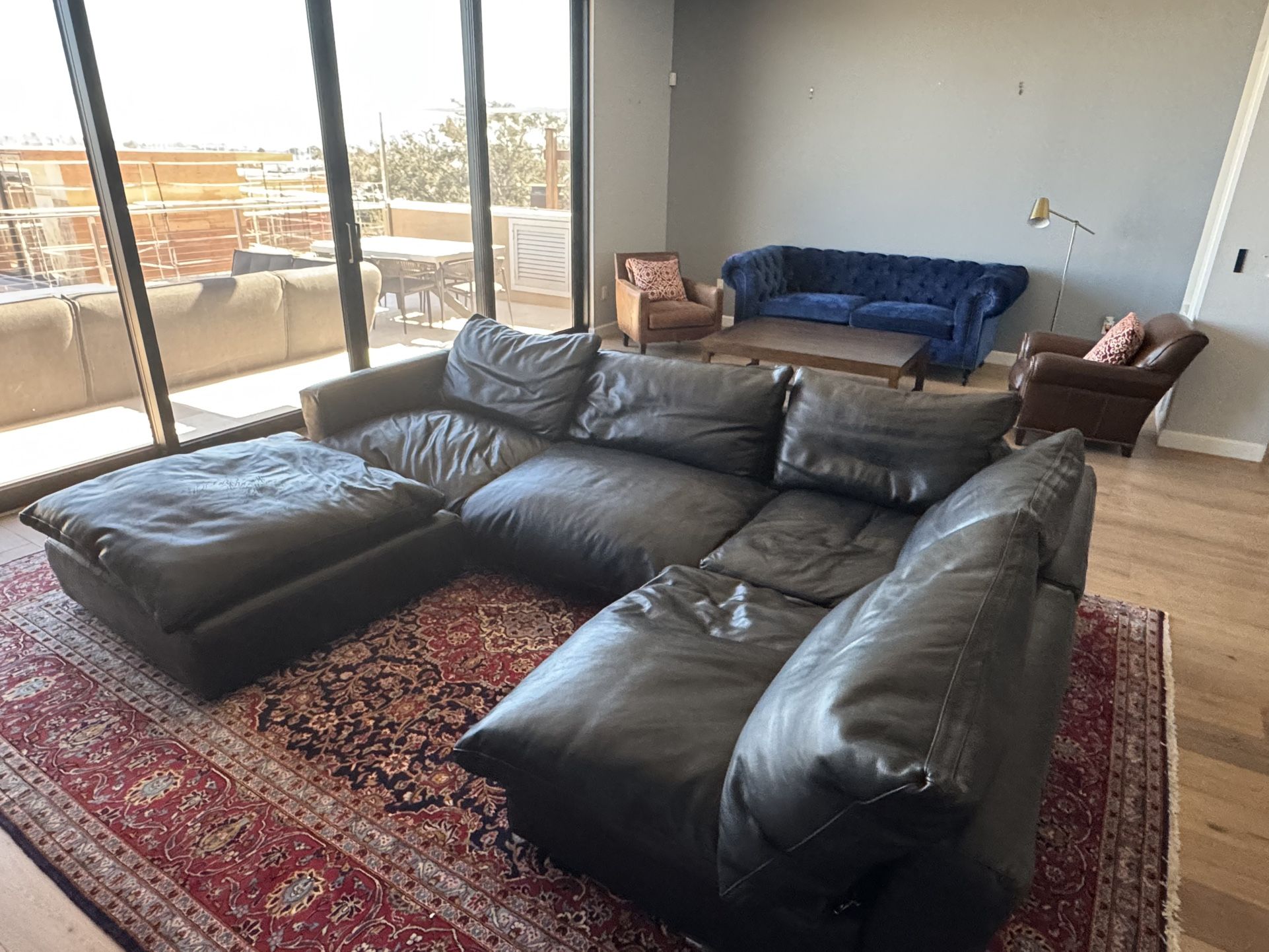 Leather Sectional Couch 