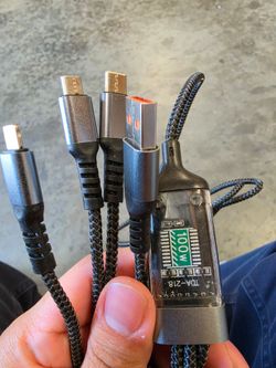 3 in one charging cables