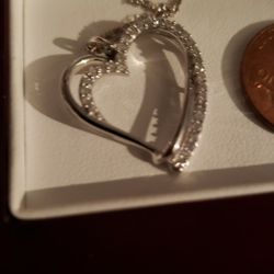 Heart Necklace Dimond 