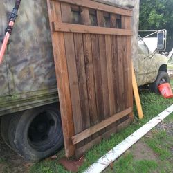 Tall  Cedar Fence Panel 