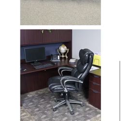 46 in. x 60 in. Clear Rectangle Office Chair Mat for Low and Medium Pile Carpet