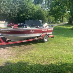 Lund Pro V 1700  Boat/Motor/Trailer