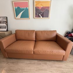 IKEA Finnala Sleeper Sofa Leather
