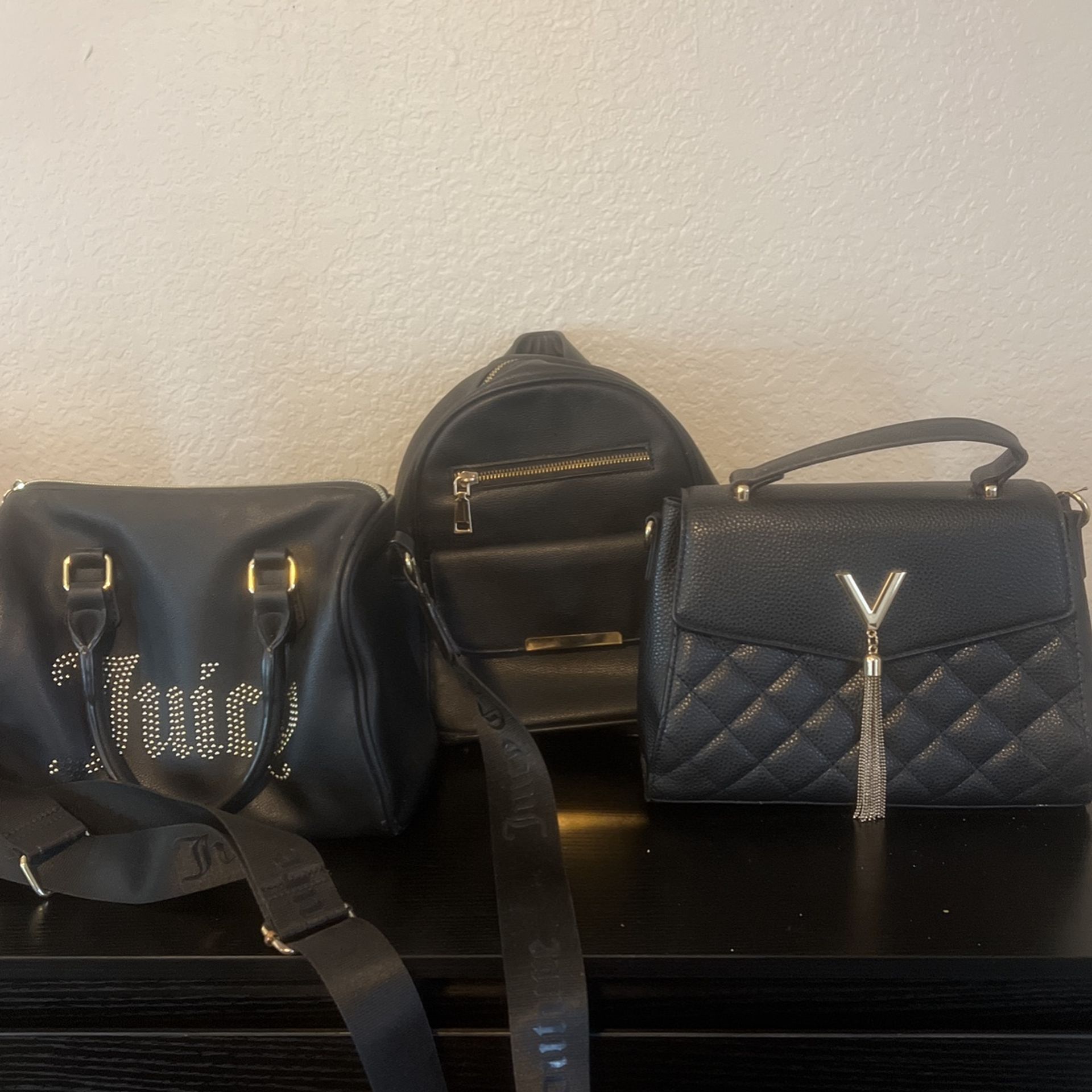 Black Bags With Gold Accents 