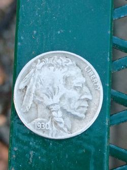 1930 FS buffalo nickel and a 1946 D silver dime