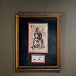 1974 Salvador Dali Print with Signature: The Tombeau (with COA)