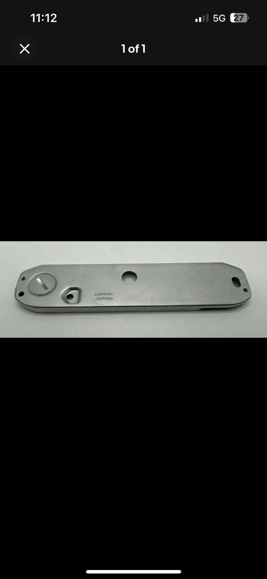 CANON AE-1 BOTTOM COVER CHROME REPAIR PART W SCREWS