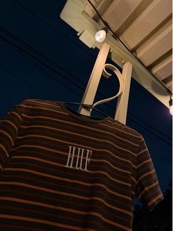 Huf Brand striped T-shirt