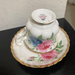 Taza Plato Porcelana Antigua 