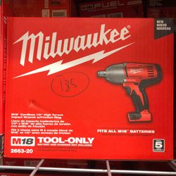 Milwaukee New 1/2” Impact Wrench M18