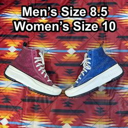 Converse J.W. Anderson Run Star Hike Glitter 164842C Sneakers Mens 8.5 Womens 10